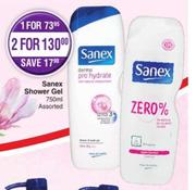 Sanex Shower Gel Assorted-750ml