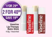 Vaseline Lip Therapy Balm Stick Assorted-4.8g