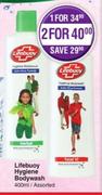 Lifebuoy Hygiene Body Wash Assorted-For 2 x 400ml 