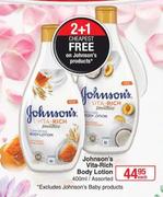 Johnson's Vita Rich Body Lotion Assorted-400ml Each