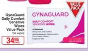 GynaGuard Daily Comfort Sensitive Wipes Value Pack 24 Wipes-Each