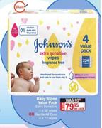 Johnson's Baby Wipes Value Pack-Per Pack