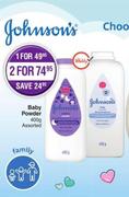Johnson's Baby Powder Assorted-400g