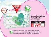 Pampers Aqua Pure Wipes Value Pack 3 x 48 Wipes-Per Pack