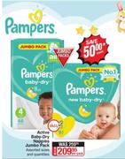 Pampers Active Baby Dry Nappies Pack-Per Pack