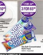 Sta Soft Concentrated Refill Pack Assorted-500ml