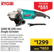 Ryobi 2200 W 230mm Angle Grinder