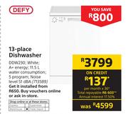 Defy 13 Place Dishwasher DDW230