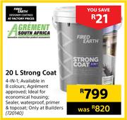 Fired Earth Strong Coat-20Ltr