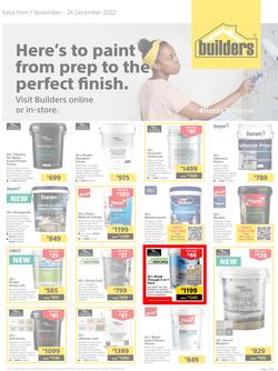 Builders : Here's To Paint (01 November - 24 December 2022), page 1