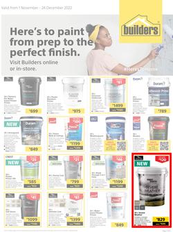 Builders : Here's To Paint (01 November - 24 December 2022), page 1