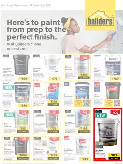 Builders : Here's To Paint (01 November - 24 December 2022), page 1