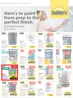 Builders : Here's To Paint (01 November - 24 December 2022), page 1