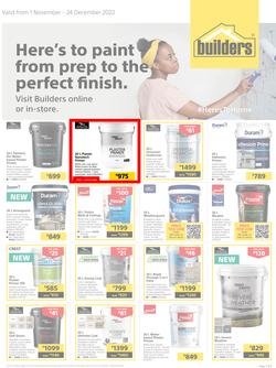 Builders : Here's To Paint (01 November - 24 December 2022), page 1