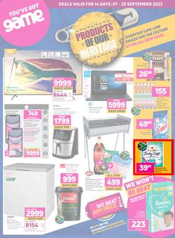 Game : Products Of Our Heritage (07 September - 20 September 2022), page 1