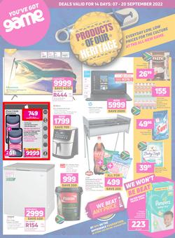 Game : Products Of Our Heritage (07 September - 20 September 2022), page 1