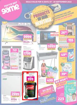 Game : Products Of Our Heritage (07 September - 20 September 2022), page 1