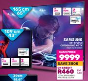 Samsung 65" (165cm) Crystal CU7000 UHD 4K TV