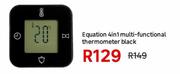 Equation 4 In 1 Multi Functional Thermometer Black