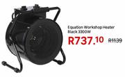 Equation 3300W Workshop Heater Black