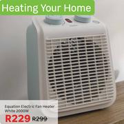 Equation Electric Fan Heater White 2000W