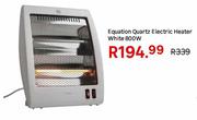 Equation Quartz Electric Heater White 800W