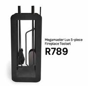 Megamaster Lux 5 Piece Fireplace Toolset