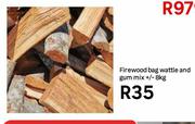 Firewood Bag Wattle & Gum Mix +/-8Kg