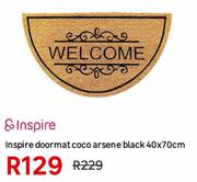 Inspire Doormat Coco Arsene Black 40 x 70cm