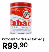 Tabard Citronella Candles 240g