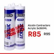 Alcolin Contractors Acrylic-3 x 260ml