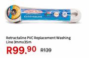 Retractaline PVC Replacement Washing Line 3mm x 35m