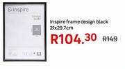Inspire Frame Design Black 21 x 29.7cm