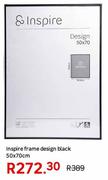 Inspire Frame Design Black 50 x 70cm