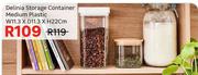 Delinia Storage Container Medium Plastic W11.3 x D11.3 x H22cm