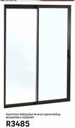 Aluminium Sliding Door Bronze 1 Panel Sliding-W2400mm X H2100mm