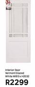 Interior Door Vermont Glazed White-W813 X H2032