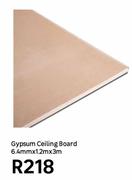 Gypsum Ceiling Board-6.4mm X 1.2m X 3m
