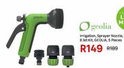 Geolia Irrigation, Sprayer Nozzle, 8 Jet Kit, Geolia, 5 Pieces