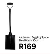 Kaufmann Digging Spade Steel Black 30cm