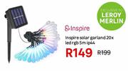 Inspire Solar Garland 20x Led RGB 5m IP44