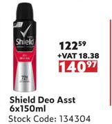 Shield Deo Asst-6 x 150ml