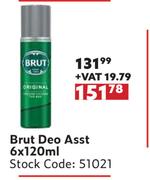Brut Deo Asst-6 x 120ml