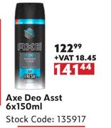 Axe Deo Asst-6 x 150ml