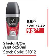 Shield Roll On Asst-6 x 50ml