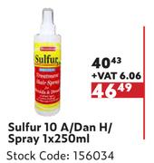 Sulfur 10 A/Dan H/Spray-1 x 250ml