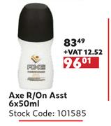Axe R/On Assot-6 x 50ml