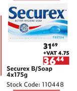Securex B/Soap-4 x 175g