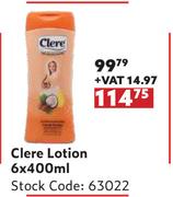 Clere Lotion-6 x 400ml