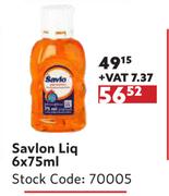 Savlon Liq-6 x 75ml